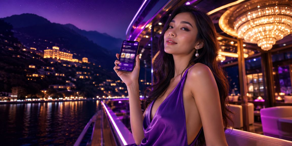 Sử dụng ứng dụng di động 91822 trong khung cảnh casino neon tại Sapa